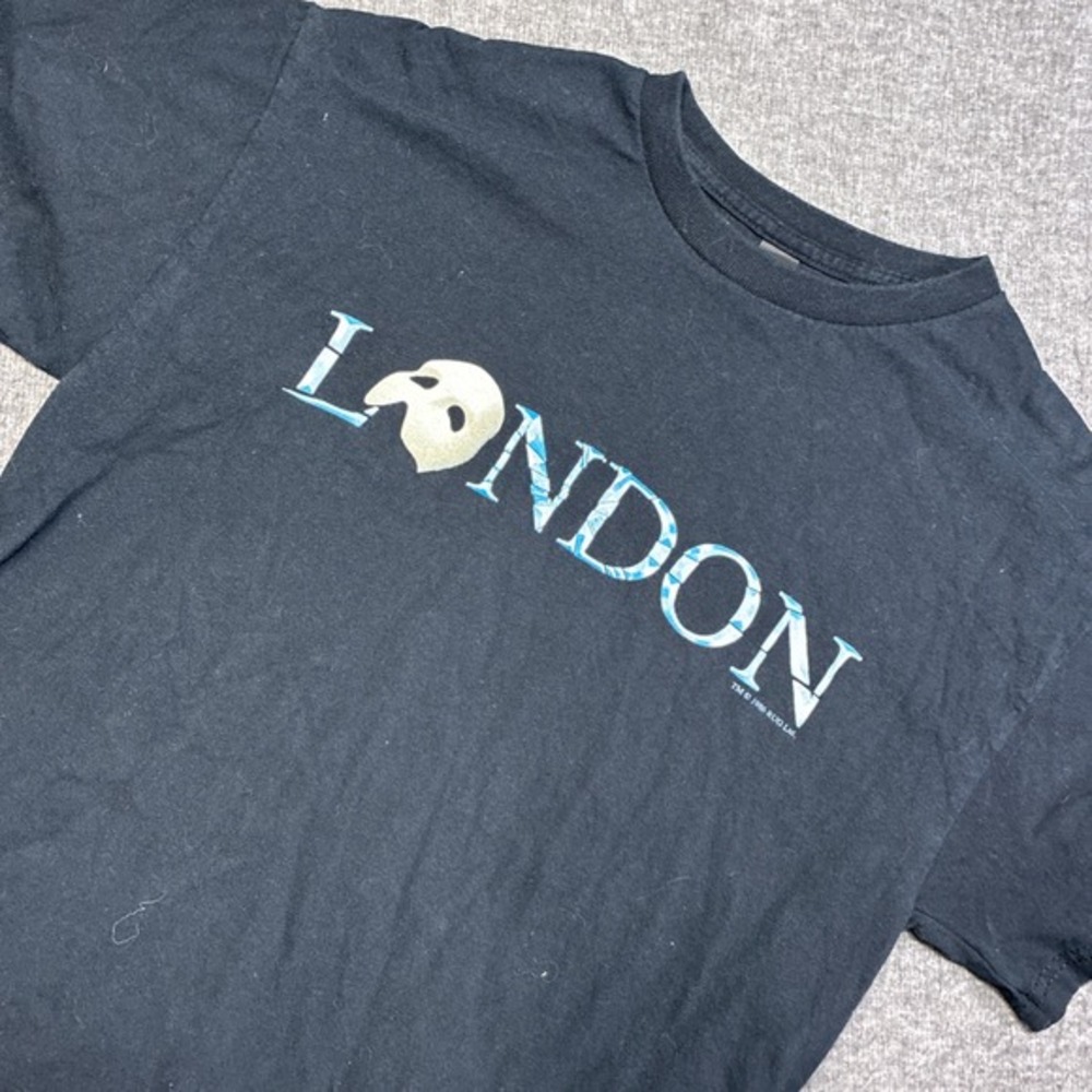 Gildan Phantom of‎ the Opera T-Shirt Mens Medium Black London Musical 1986
